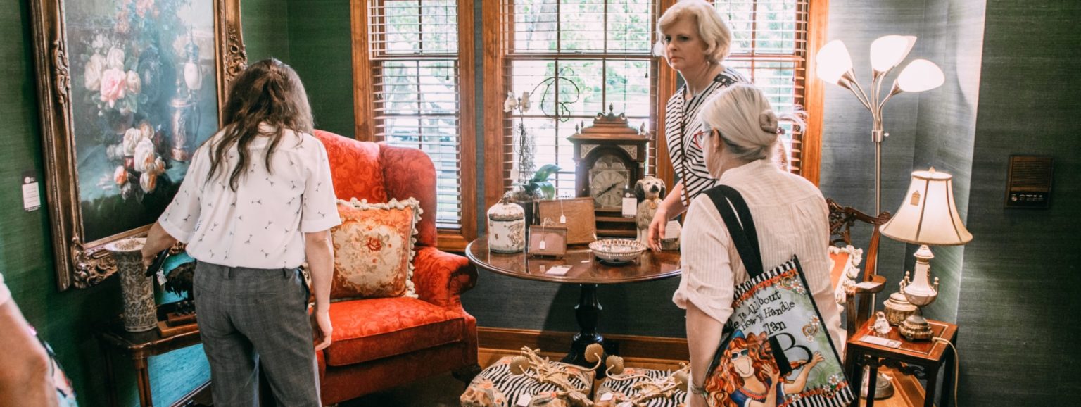 New to Estate Sales? Brown Button