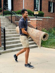 Brown Button staff serving estate sale clients in St. Louis