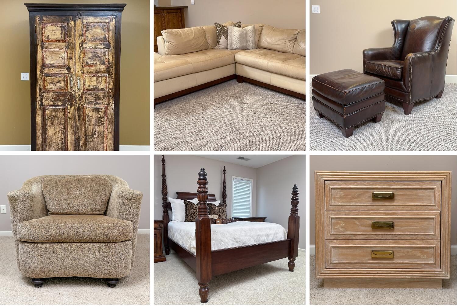 Overland park estate sale with designer brand furniture and decor.
