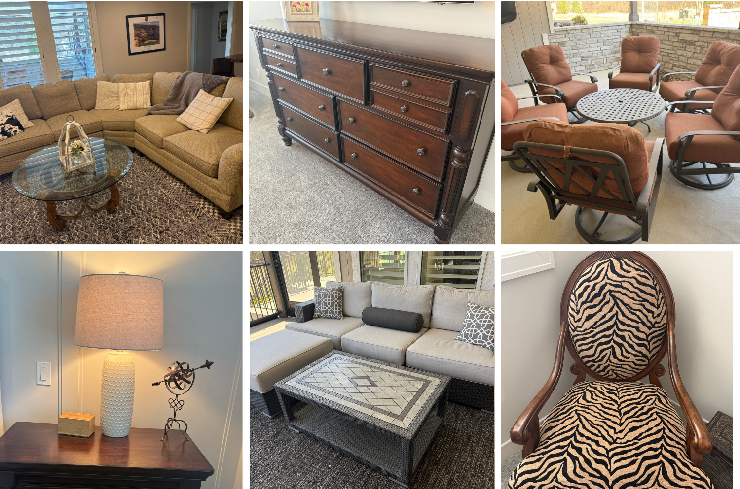 Highlights include a signed race-worn Kasey Kahne outfit, Boston Red Sox gloves and memorabilia, NCAA signed helmets, MLB baseballs, a Frank Robinson signed baseball, and a Gary Player signed poster. Additional items include a Tiffany-style lamp, Plaza Art Fair artwork, a 36" Blackstone grill, Weber grill, outdoor dining set, DJI drone, and a vintage Hamilton Beach soda fountain.