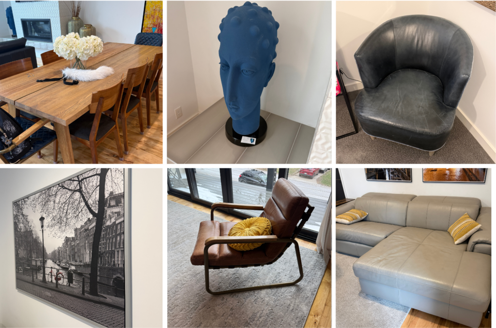 This Westwood estate sale features a focused collection of contemporary furnishings, original art, and household goods.
