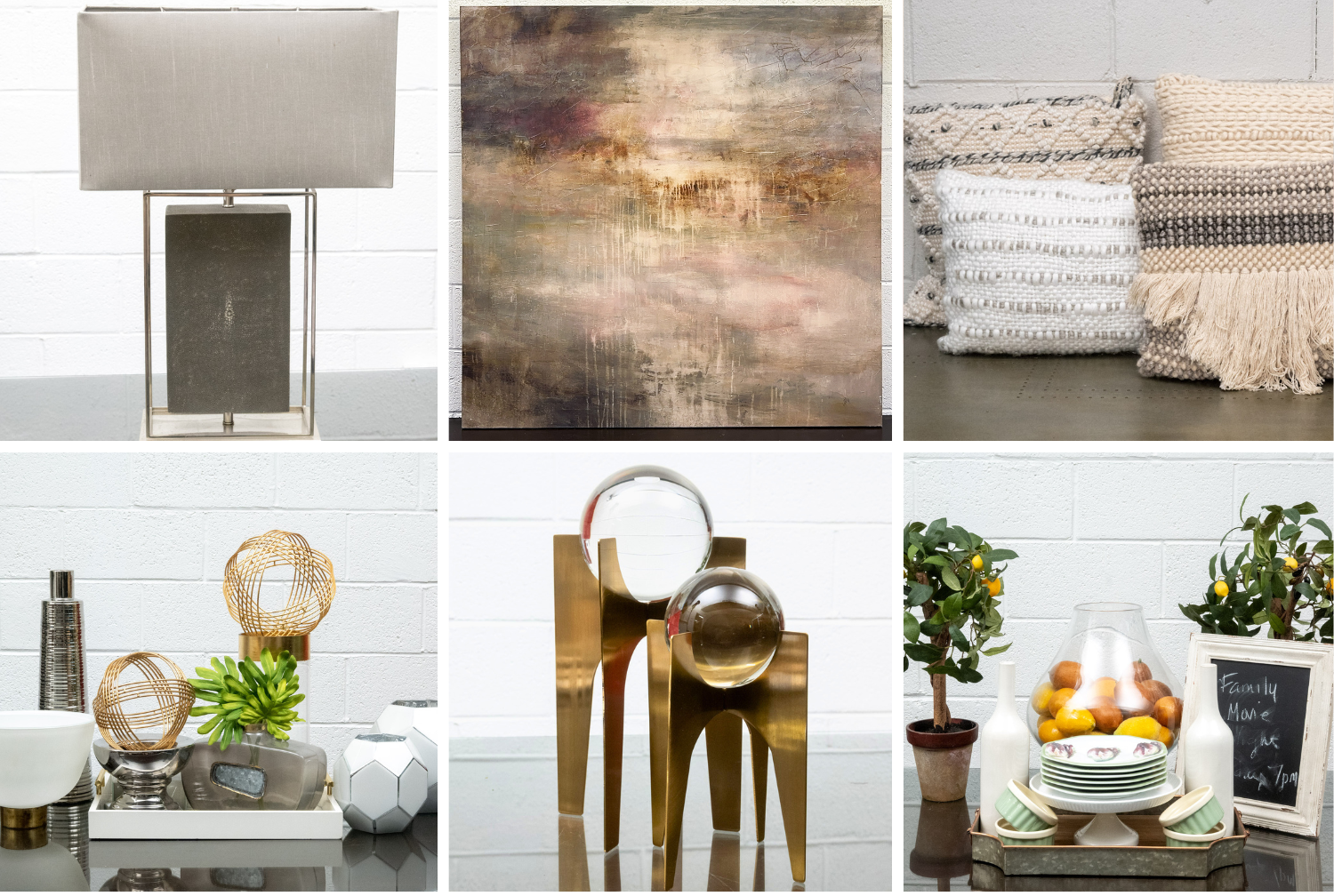 Shop stylish pieces from brands including Uttermost, Four Hands, Barbara Cosgrove, Kate Spade, Bobby Berk, Pottery Barn and more.