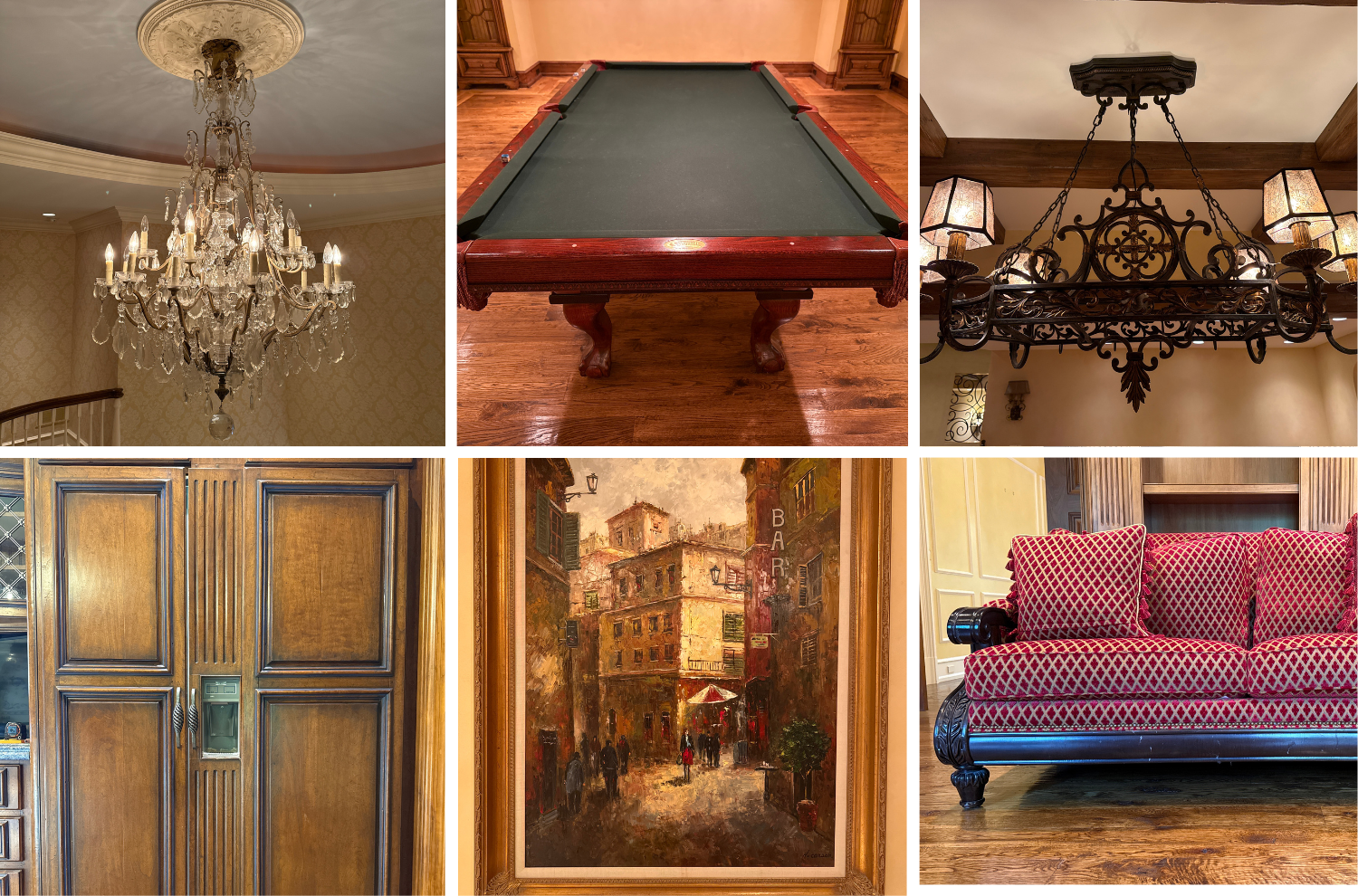 This luxury house in Mission Hills is being renovated so the estate sale will include furniture, decor, appliances, and lighting fixtures.