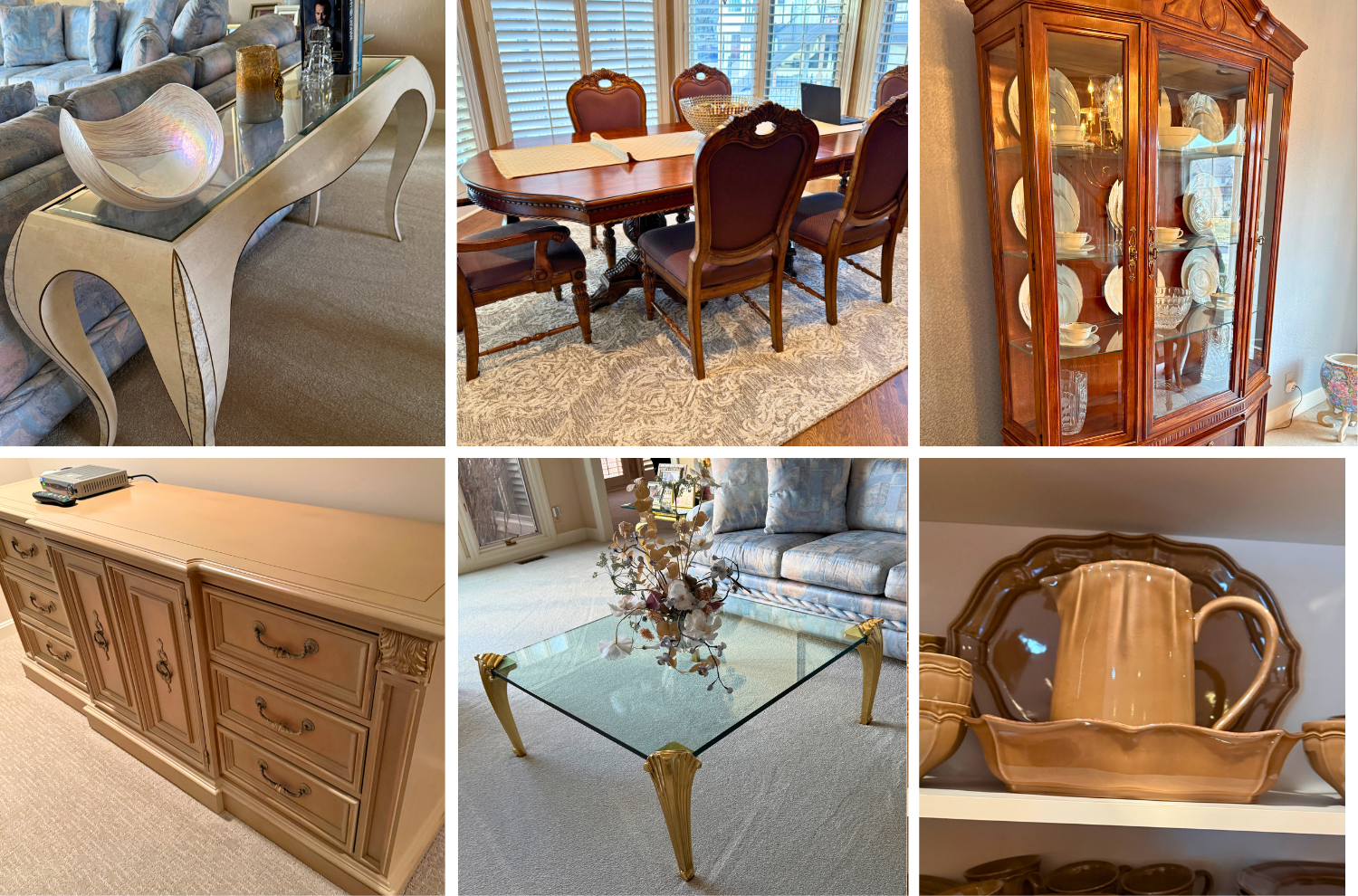 This Overland Park online estate sale presents a curated mix of traditional furnishings, vintage décor, and mid-century modern pieces.