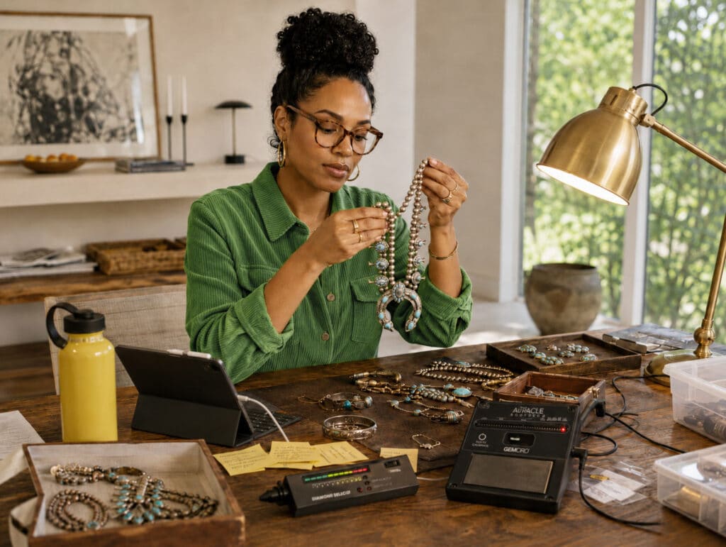 jewelry pricer for brown button estate sales